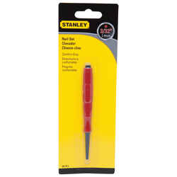 Stanley 5 in. L Steel Nail Set 1 pc. Red