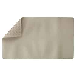 Living Accents 28 in. L x 16 in. W Beige Thermo Plastic Elastomer Bath Mat Latex Free