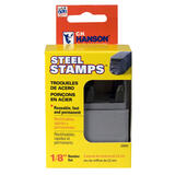 C.H. Hanson 1/8 in. Steel Gray Number Stamp Set Nail-On 0-9