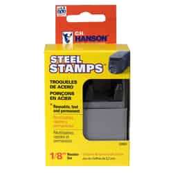 C.H. Hanson 1/8 in. Steel Gray Number Stamp Set Nail-On 0-9