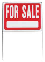 Hy-Ko English For Sale Sign 18 in. H x 24 in. W Plastic