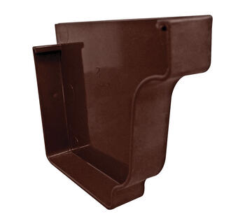 Genova 5 inch H X 5 inch W X 5.1 inch L Brown Vinyl K Right End Cap