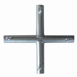 AHC 3/4 in. Round x 3/4 in. Dia. x 10 in. L Galvanized Carbon Steel Connector