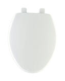 Mayfair Slow Close Elongated White Plastic Toilet Seat