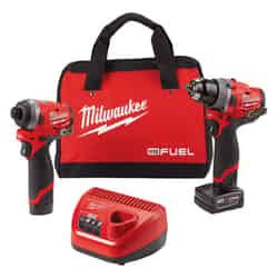 Milwaukee M12 FUEL 12 V Cordless Brushless 2 Hammer Drill and Impact Driver Kit