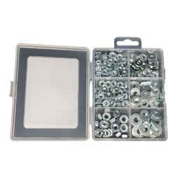 Ace Ace Steel Assorted in. Nut and Washer Kit 177 count