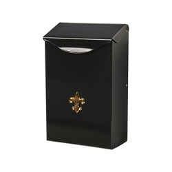 Gibraltar Mailboxes Gibraltar City Classic Wall-Mounted Black 3-1/4 in. W x 6-1/4 in. L x 6-1/4