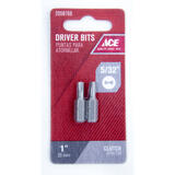 Ace Clutch 1 in. L x 5/32 in. Insert Bit 1/4 in. 2 pc. Hex Shank S2 Tool Steel