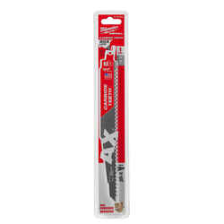 Milwaukee AX 1 in. W x 9 in. L Carbide Demolition Reciprocating Saw Blade 5 TPI 1 pk