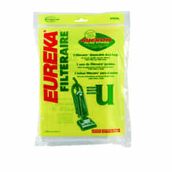 Eureka Filteraire Vacuum Bag For Fits Bravo, Boss Bravo, Powerline, Powerline Gold & World Vac se