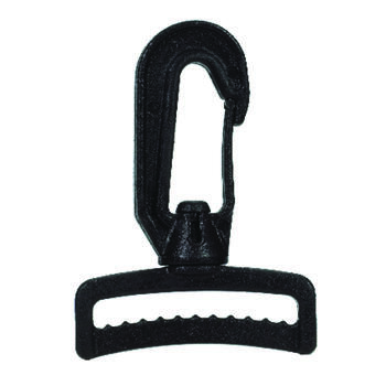 Bulk-Strap 2 in. L Black 30 lb. 50 Bulk Strap Swivel Hook