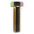 HILLMAN 3/4 in. Dia. x 2-1/2 in. L Heat Treated Yellow Dichromate Hex Head Cap Screw 20 box