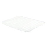 Rubbermaid 18 in. W x 1.3 in. H x 14.7 in. L Plastic Dish Drainer White