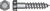 HILLMAN 1/4 in. x 3-1/2 in. L Hex Hot Dipped Galvanized Steel Lag Screw 100 pk