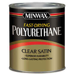 Minwax Satin Clear Fast-Drying Polyurethane 1 qt