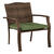 Living Accents Peyton 7 pc Brown Steel Dining Set Green