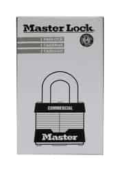 Master Lock 1.75 H x 1-3/4 in. L x 1.75 W Laminated Steel Dual Ball Bearing Locking Padlock 1