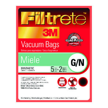 3M Filtrete Vacuum Bag For Fits models canister series 5 pk