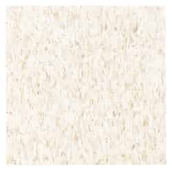 Armstrong 12 in. W x 12 in. L Vinyl Floor Tile 45 sq. ft. Fortress White / Beige Standard Excelo
