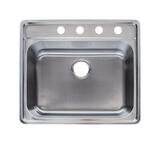 Franke Stainless Steel Top Mount 25-1/2 in. W x 22-1/2 in. L Kitchen Sink