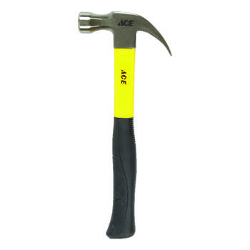 Ace 20 oz. Claw Hammer Carbon Steel Fiberglass Handle 13.31 in. L