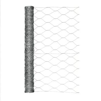 Garden Zone 24 in. H x 25 ft. L 20 Ga. Silver Poultry Netting