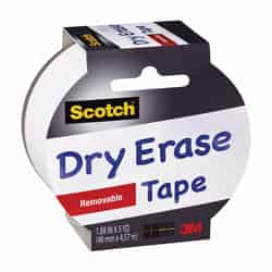 Scotch 1.88 in. W X 5 yd L Dry Erase Tape White