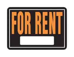 Hy-Ko English 14 in. W x 10 in. H For Rent Aluminum Sign