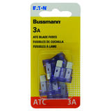 Bussmann 3 amps ATC Blade Fuse 5 pk