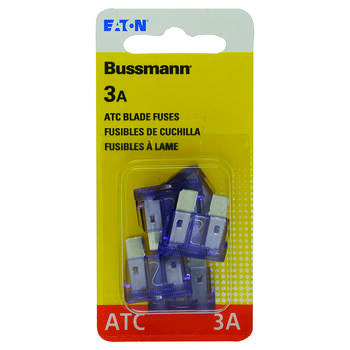 Bussmann 3 amps ATC Blade Fuse 5 pk