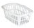 Sterilite Laundry Basket 19.3 in. x 23.9 in. x 13.9 in. 1.5 bushel Plastic White