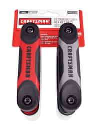 Craftsman 1/4 Metric and SAE Fold-Up Hex Key Set 9 in. 14