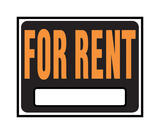 Hy-Ko English For Rent 15 in. H x 19 in. W Plastic Sign