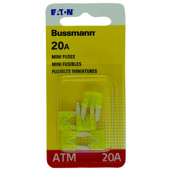 Bussmann 20 amps ATM Mini Automotive Fuse 5 pk