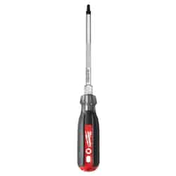 Milwaukee 6 in. #3 Screwdriver Chrome-Plated Steel Red 1 pc. Square Cushion Grip