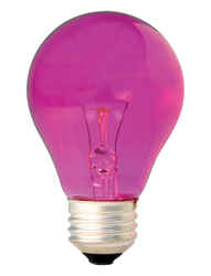 GE Lighting party light 25 watts A19 Incandescent Bulb Pink A-Line 1 pk