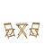 Linon Home Decor Tahoe 3 pc. Teak Bistro Set