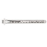 Empire 6-1/8 in. L x 1/2 in. W Stainless Steel Precision Pocket Rule SAE