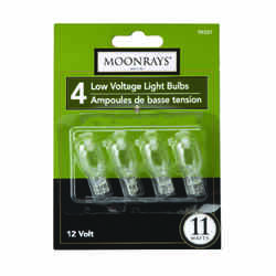 Moonrays Wedge Base Bulbs 11 watts 12 volts Wedge 300 hr. Clear 4