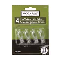 Moonrays Wedge Base Bulbs 11 watts 12 volts Wedge 300 hr. Clear 4