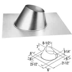 DuraVent 4 in. Dia. Galvanized Steel Adjustable Fireplace Roof Flashing