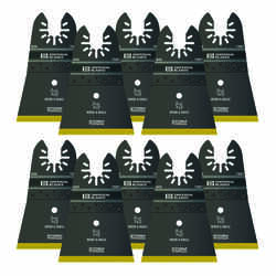 Imperial Blades OneFit 2-1/2 in. Dia. Oscillating Saw Blade 10 pk Titanium-Coated Bi-Metal