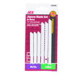 Ace Bi-Metal Jig Saw Blade Set 6 pk U-Shank