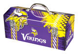 Sainty International 16.25 in. Steel Minnesota Vikings Art Deco Tool Box 7.1 in. W x 7.75 in. H