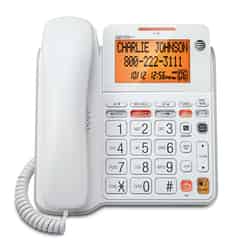 AT&T Digital White Big Button Telephone Built In Answering Machine 1