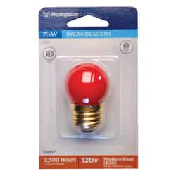 Westinghouse 7.5 watts S11 Incandescent Bulb Red Speciality 1 pk