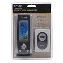 Tayor Wireless Digital Weather Station Thermometer and C Indoor/Outdoor 100 ft. Requires 2 AAA Bat