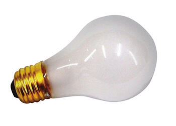 USH 50 watts A19 Incandescent Bulb White 1 pk Appliance