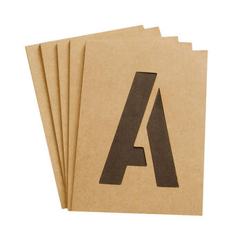 Hy-Ko Number and Letter Stencils Reusable, Water Resistant 3 in.