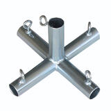 AHC 1 in. Round x 1 in. Dia. x 10 in. L Galvanized Carbon Steel Connector